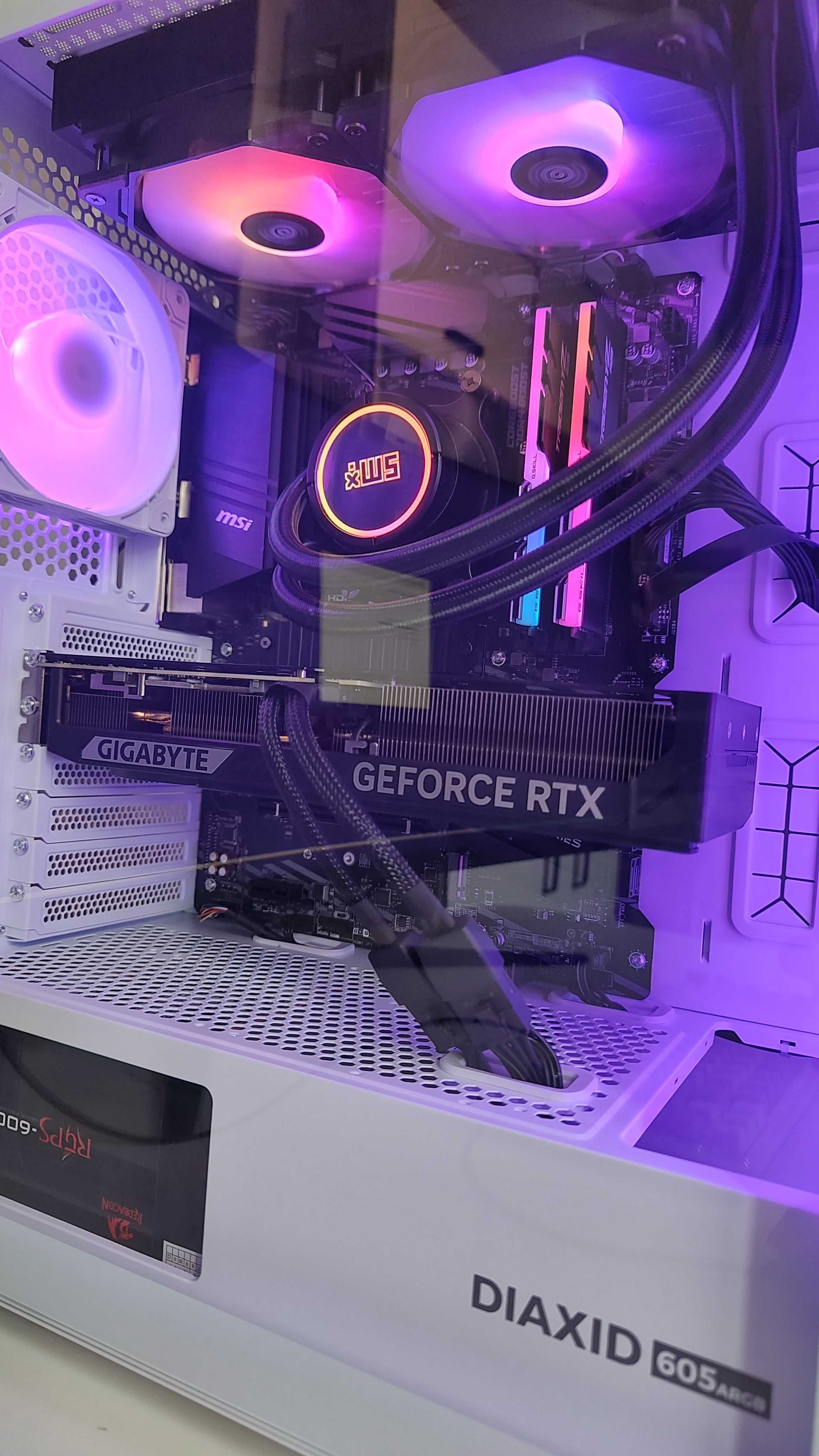 Komputer stacjonarny rtx 5070  - opcja z monitorem mysza i klawiatura