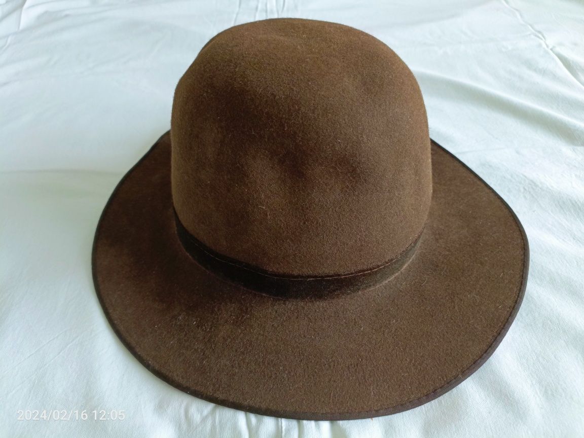 Шляпа фетровая мужская 60 е х. Размер .62   Импорт.