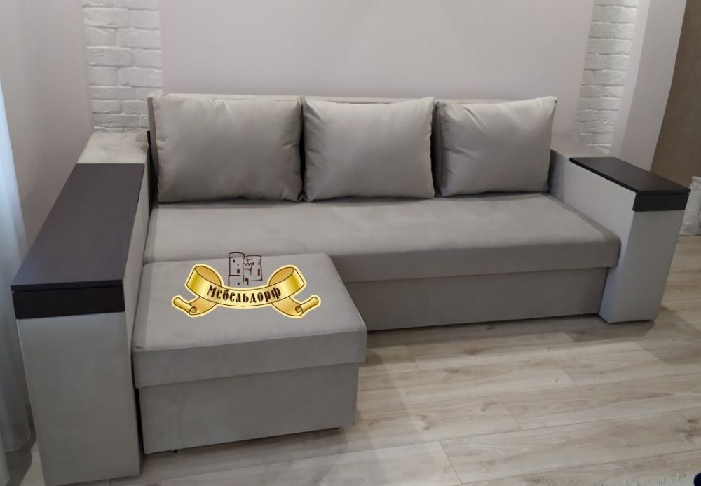 Угловой диван Венеция с приставным пуфом фабрики Агат- М!