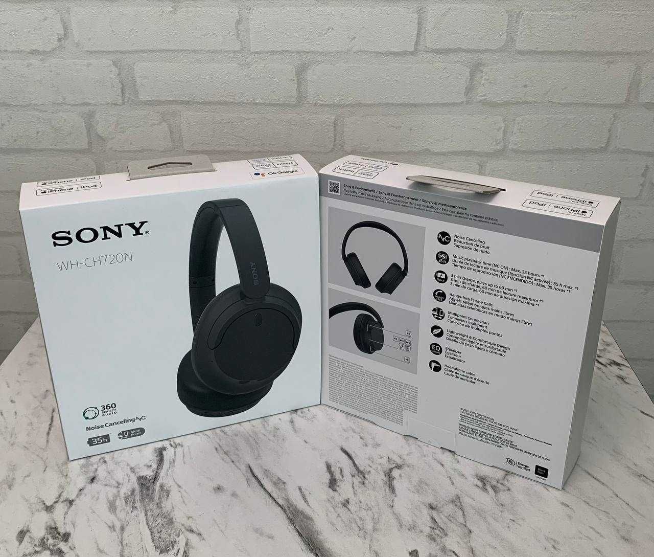 Навушники бездротові Sony WH-CH720N Wireless Black