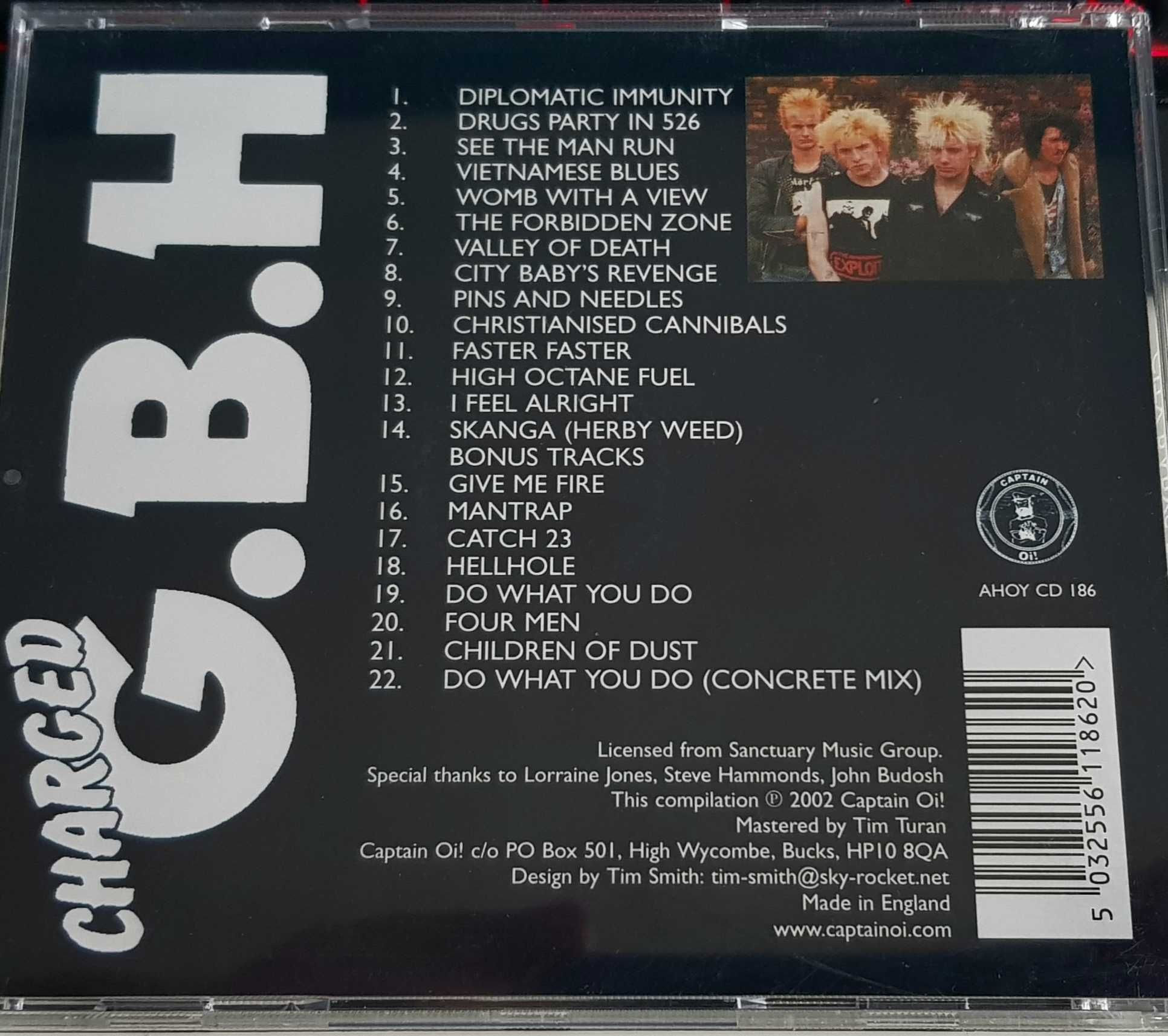 G.B.H  City Babys  Revenge  CD Punk Rock