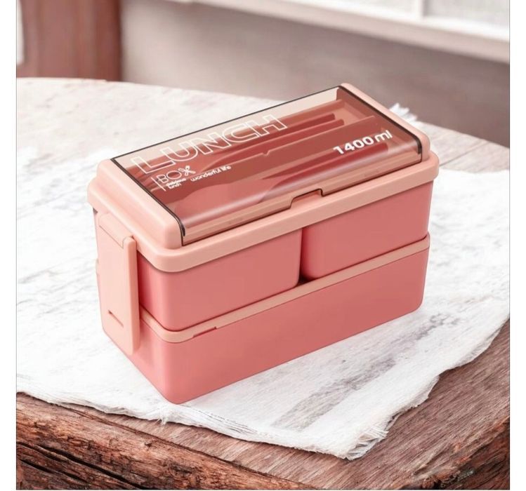 Nowa różowa śniadaniówka lunchbox pojemnik na żywność