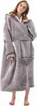 Szlafrok damski Oversized Bluza z kapturem