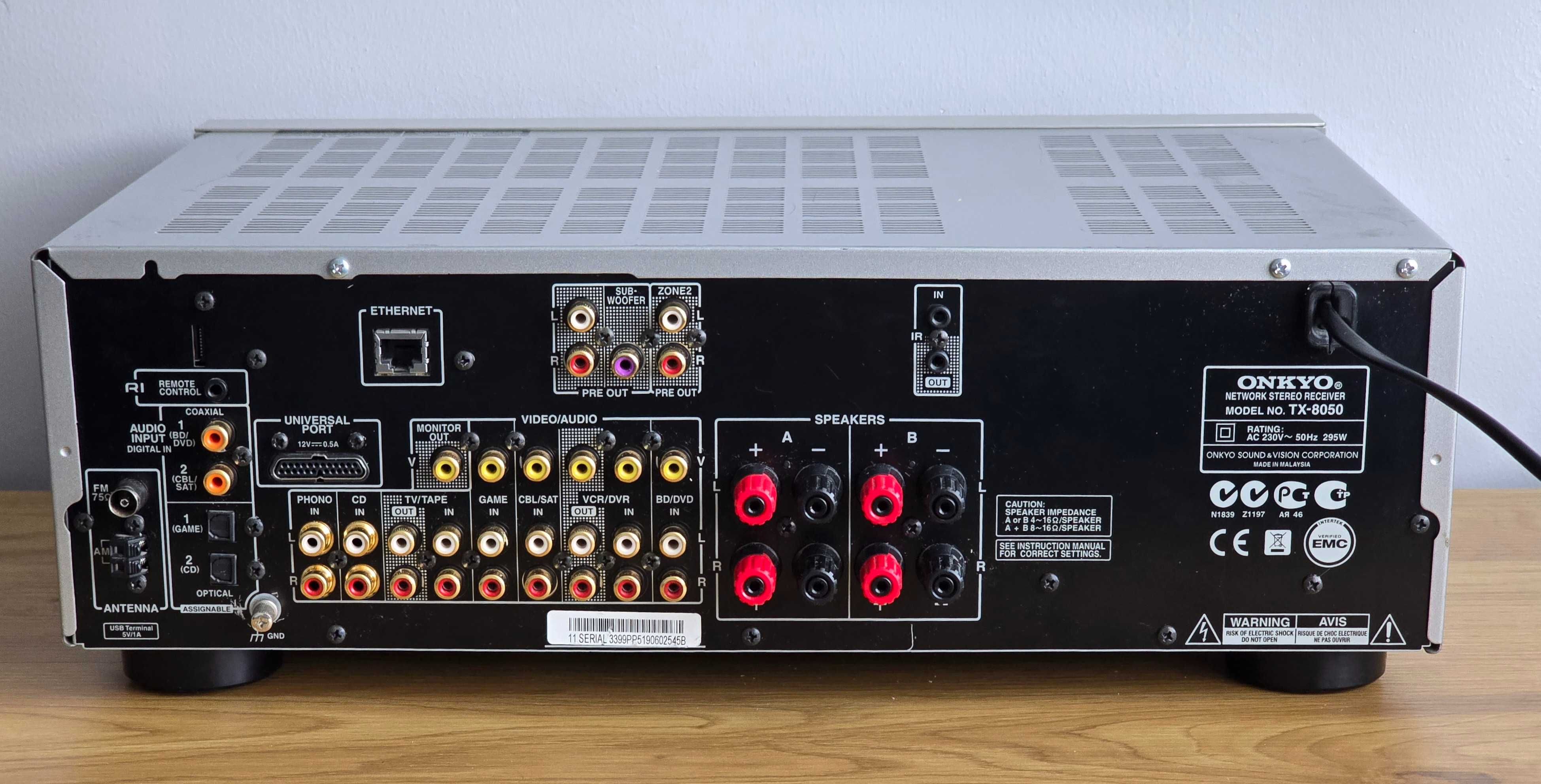 Onkyo TX-8050 Amplituner Stereo 2.1 Zrobiony na TX-8030