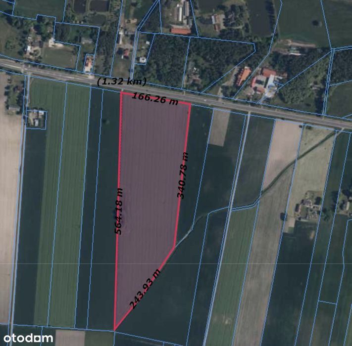 Działka inwestycyjna powiat płoński, DK10