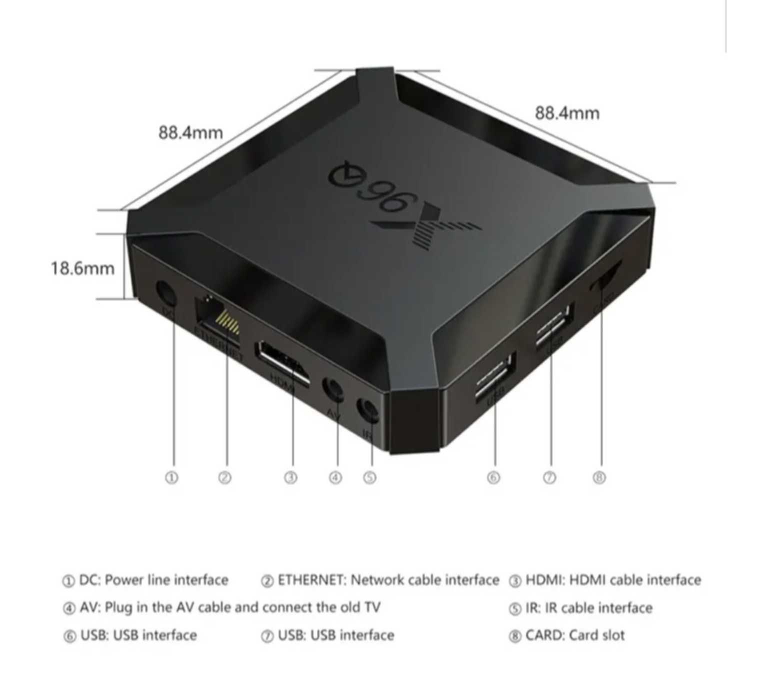 Смарт ТБ приставка X96Q 1GB/8GB (*Київ*)