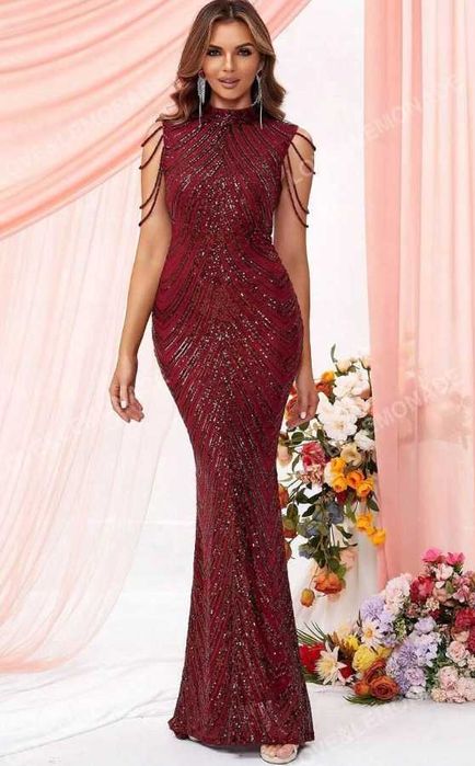 wieczorowa zdobiona cekinowa maxi rybka