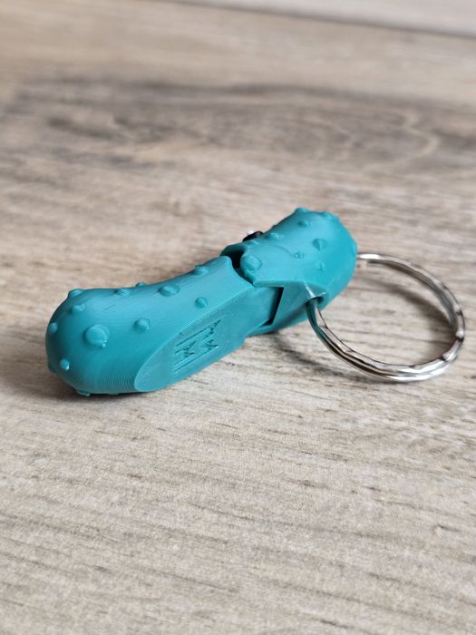 Breloczek Ogórek Pikel 3d - Brelok Druk3d fidget Keychain mixGadzet