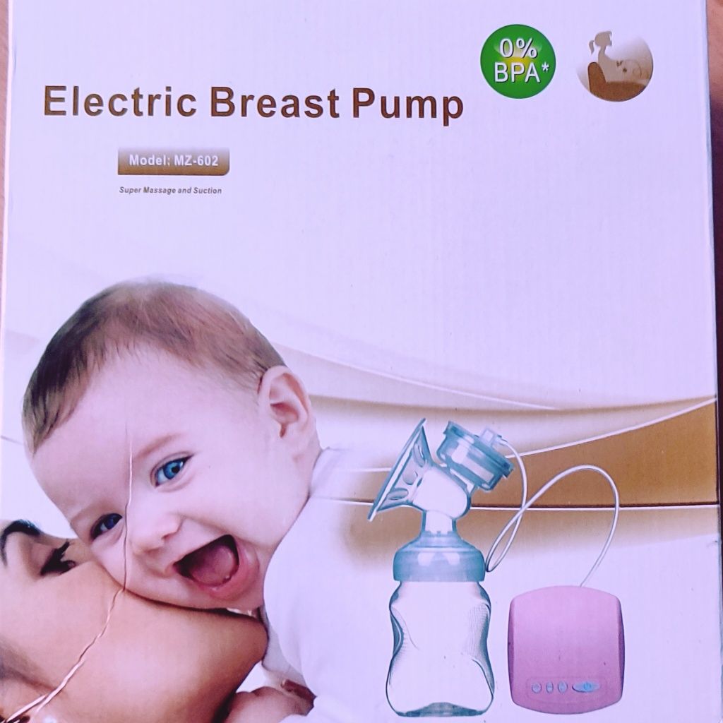 Електричний молоковідсмоктувач BREAST PUMP + масажна насадка