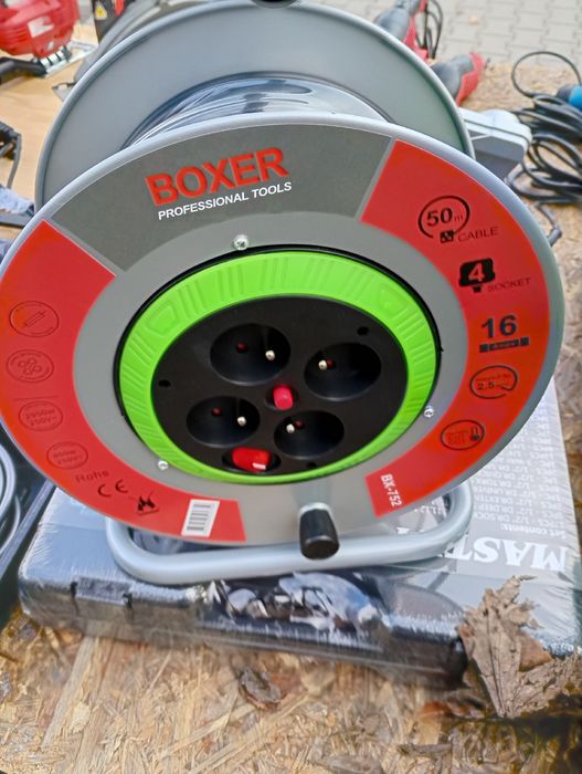 Przedłużacz 50m gruby miedziany solidny budowlany