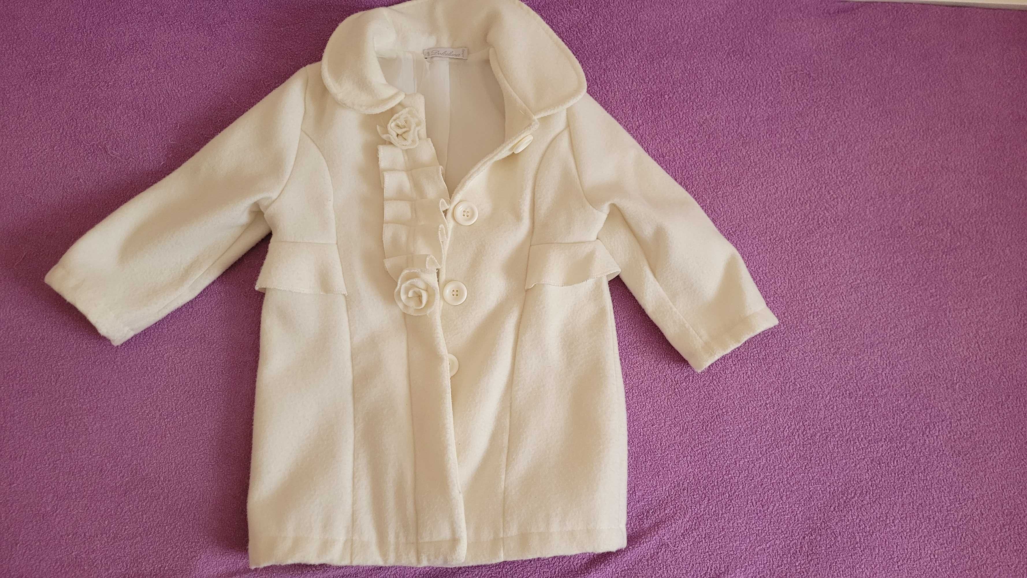 Elegancki płaszczyk dla dziewczynki 2-3 latka, 98 104
