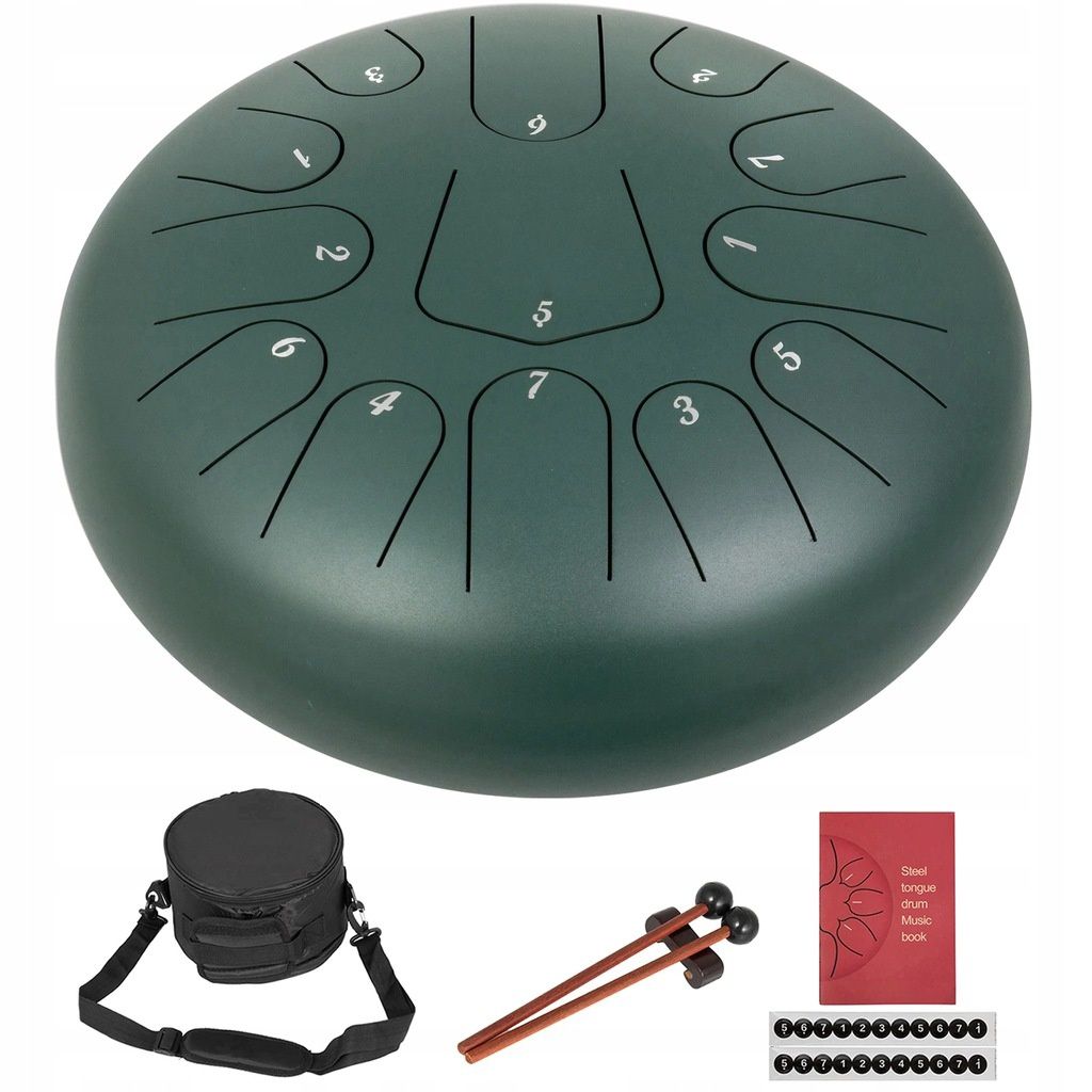 Bęben ręczny  HANDPAN TONGUE DRUM
13-Tonowy 12"/30CM