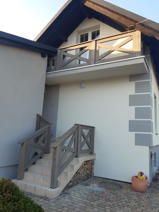 Balustrada balkonowa drewniana