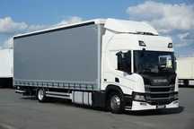 Scania P 250 / ACC / E 6  / FIRANKA + WINDA / DŁ. 9,3 M / 23 PALETY