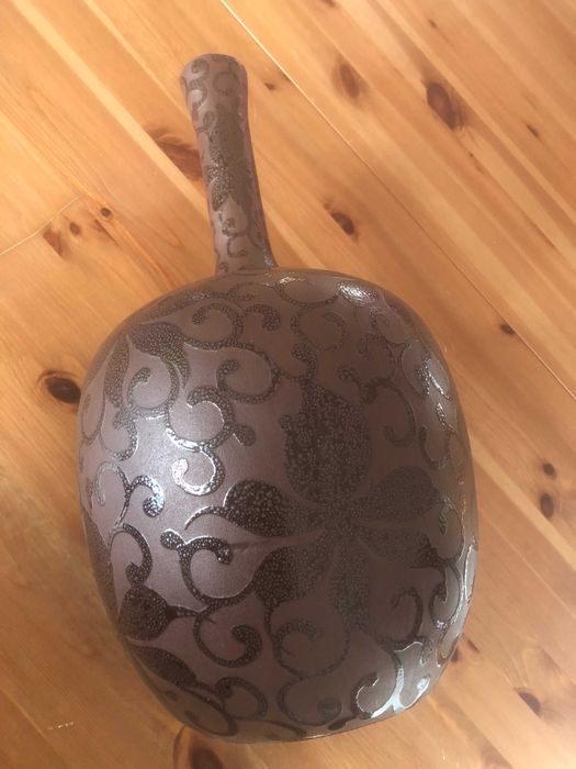 Wazon ceramiczny z ciętym wzorem Roseville School of Arts