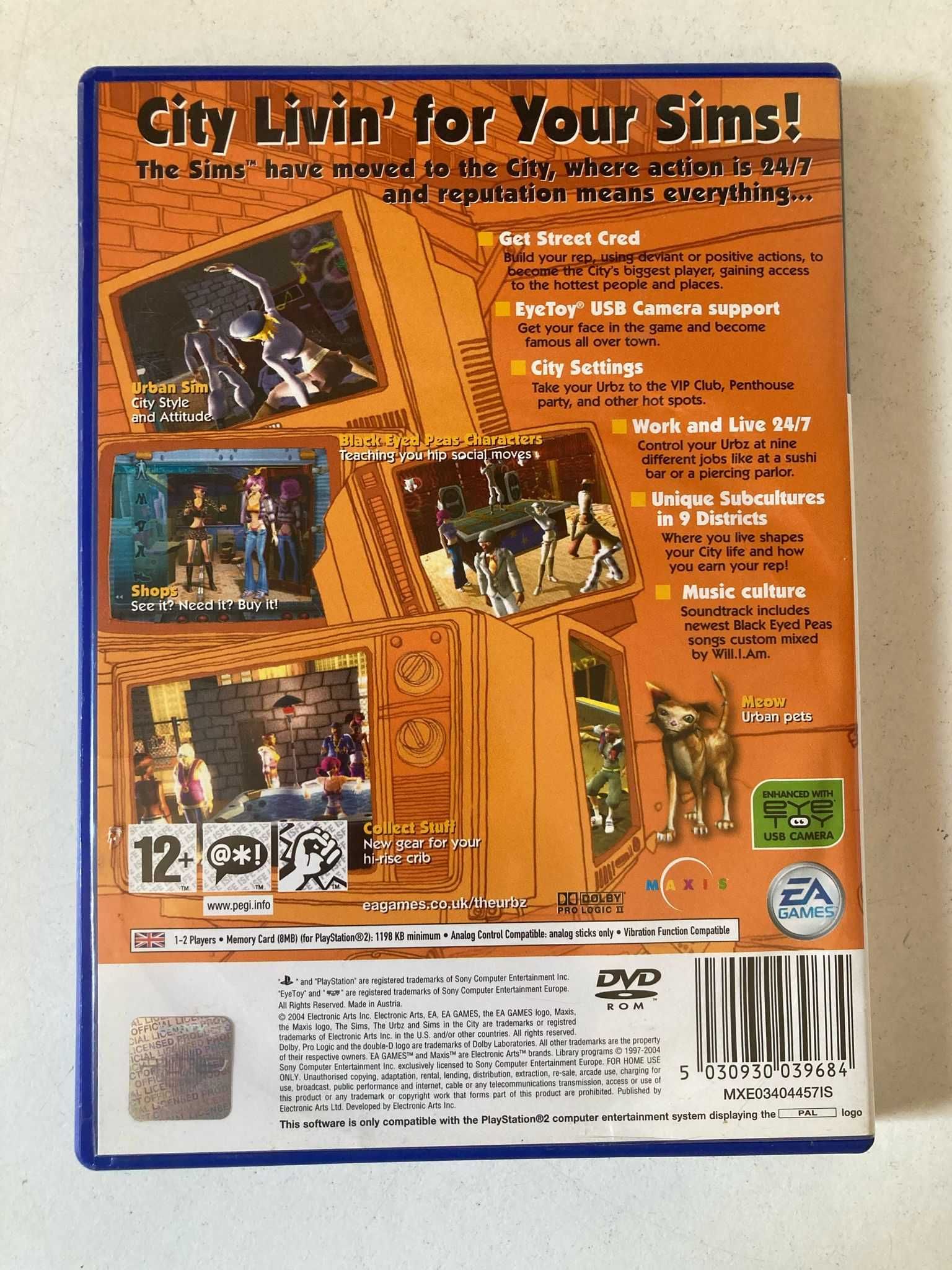 PS2 - The Urbz Sims In The City