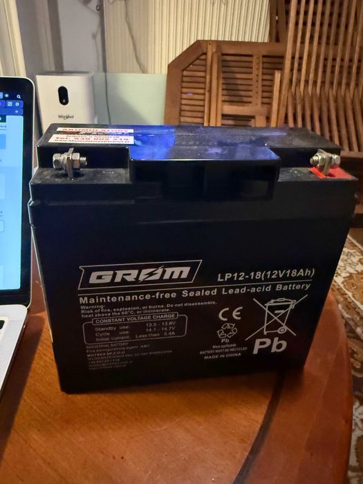 Akumulator Grom LP12-18 12V, 18Ah