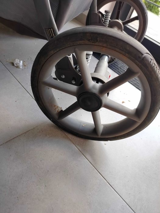 Wózek 3 in 1 szaro rozowy