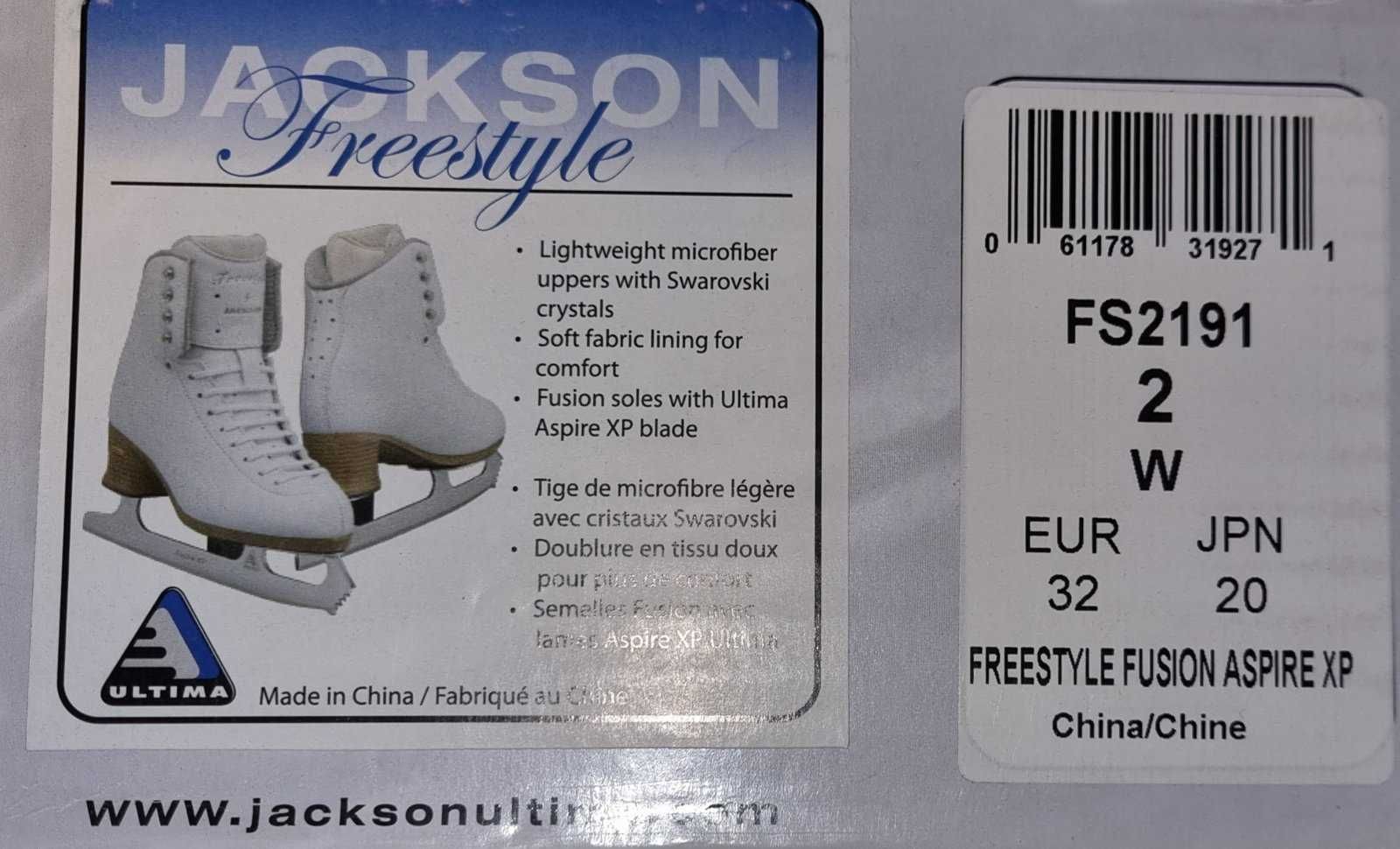 Коньки Jackson Freestyle, 32 размер, лезвие Aspire XP