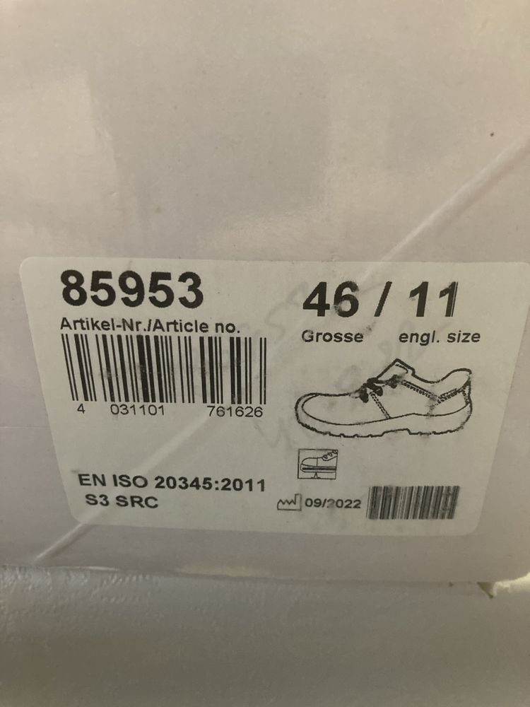 Uvex S3 buty robocze rozmiar 46