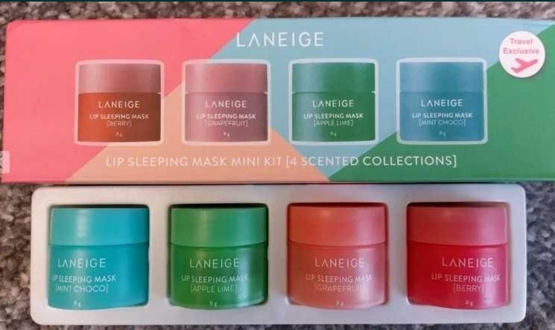 Maseczka Do Ust Zestaw 4x8g 4 Smaki Laneige Lip Sleeping Mask Na Noc