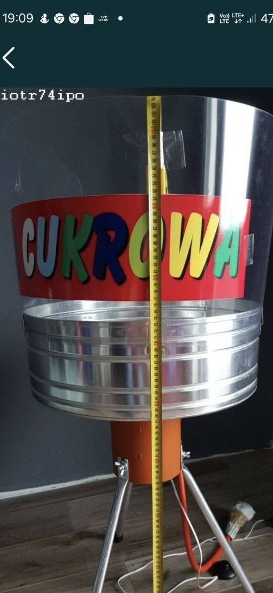 Pleksa z naklejką Wata Cukrowa