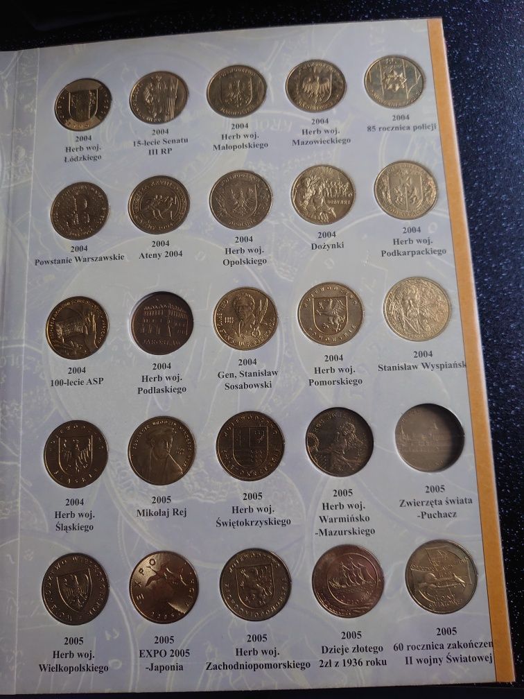 Komplet monet kolekcjonerskich 2zł od 1996r. do 2015r., 323 szt.