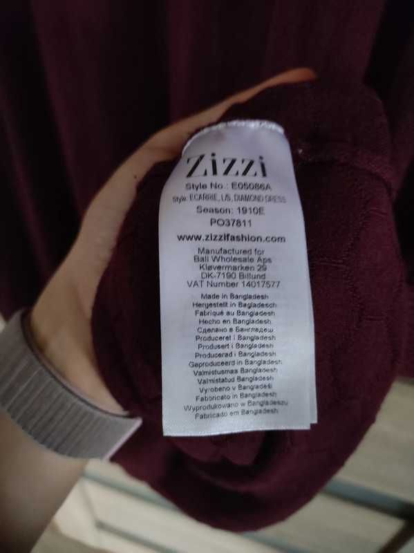bordowy dłuższy sweter zizzi M 46/48 / tunika