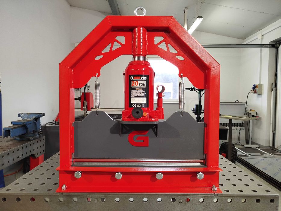 Giętarka, prasa krawędziowa ręczna 20 TON.