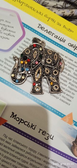 Підвіска металева Слон 5,5 см