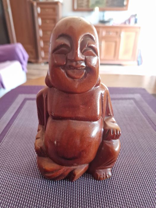 Figurka Buddha Drewniany