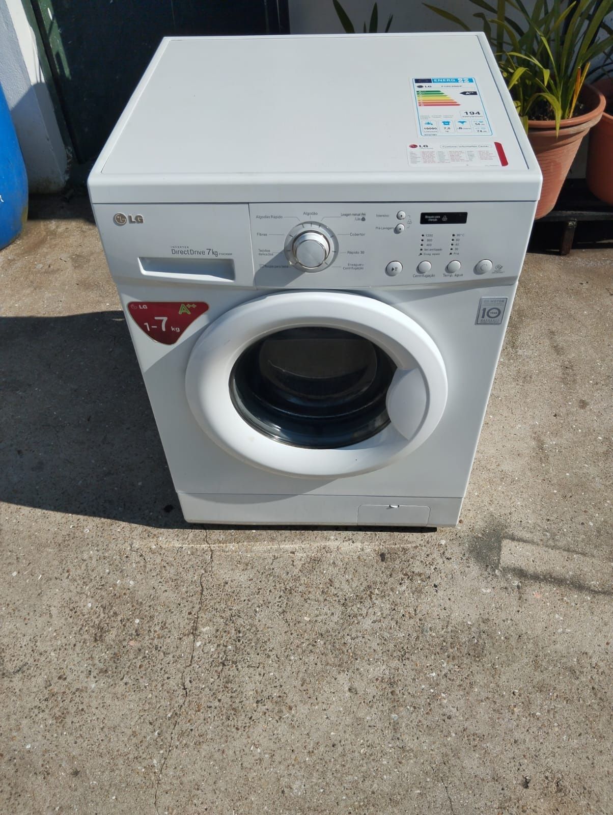 Máquina de lavar roupa LG Directdrive 7kgs