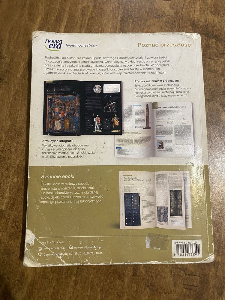 Podręcznik z Historii klasa 1 technikum/liceum Poznać przeszłość