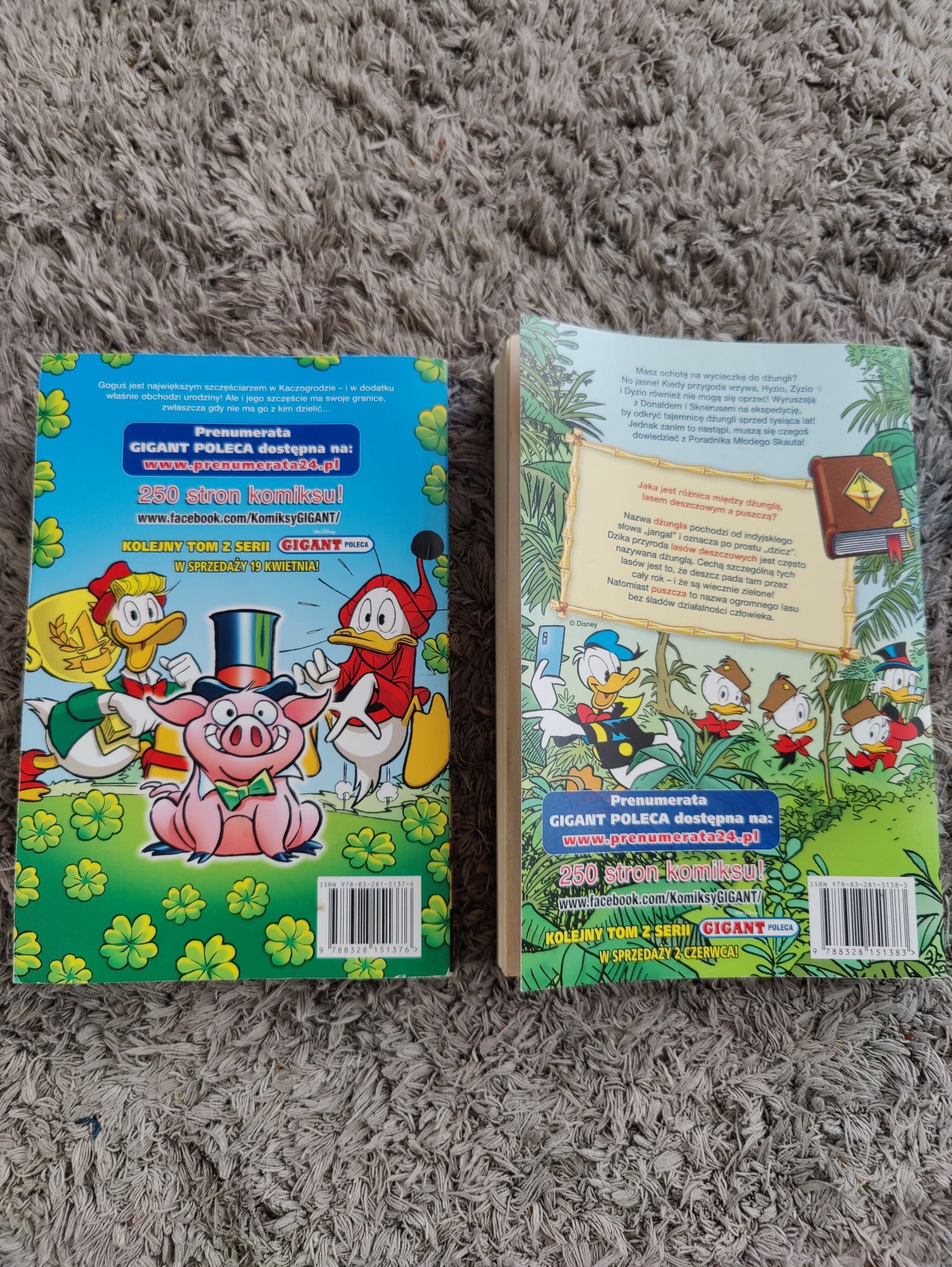 Komiks Gigant poleca Szczęśliwy traf i Amazońska pułapka