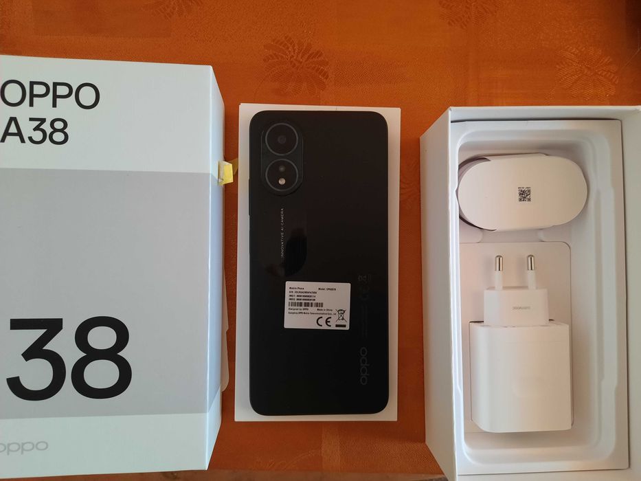 Smartfon Oppo A38 RAM 4GB Pamięć 128 GB Aparat 50 Mpx Czarny Nowy