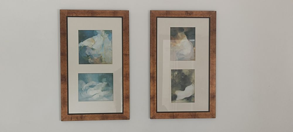 2 quadros com 4 imagens