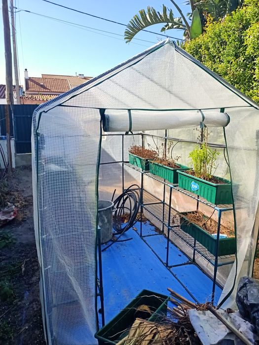 Estufa de jardim, 143 x 215 x 195 cm