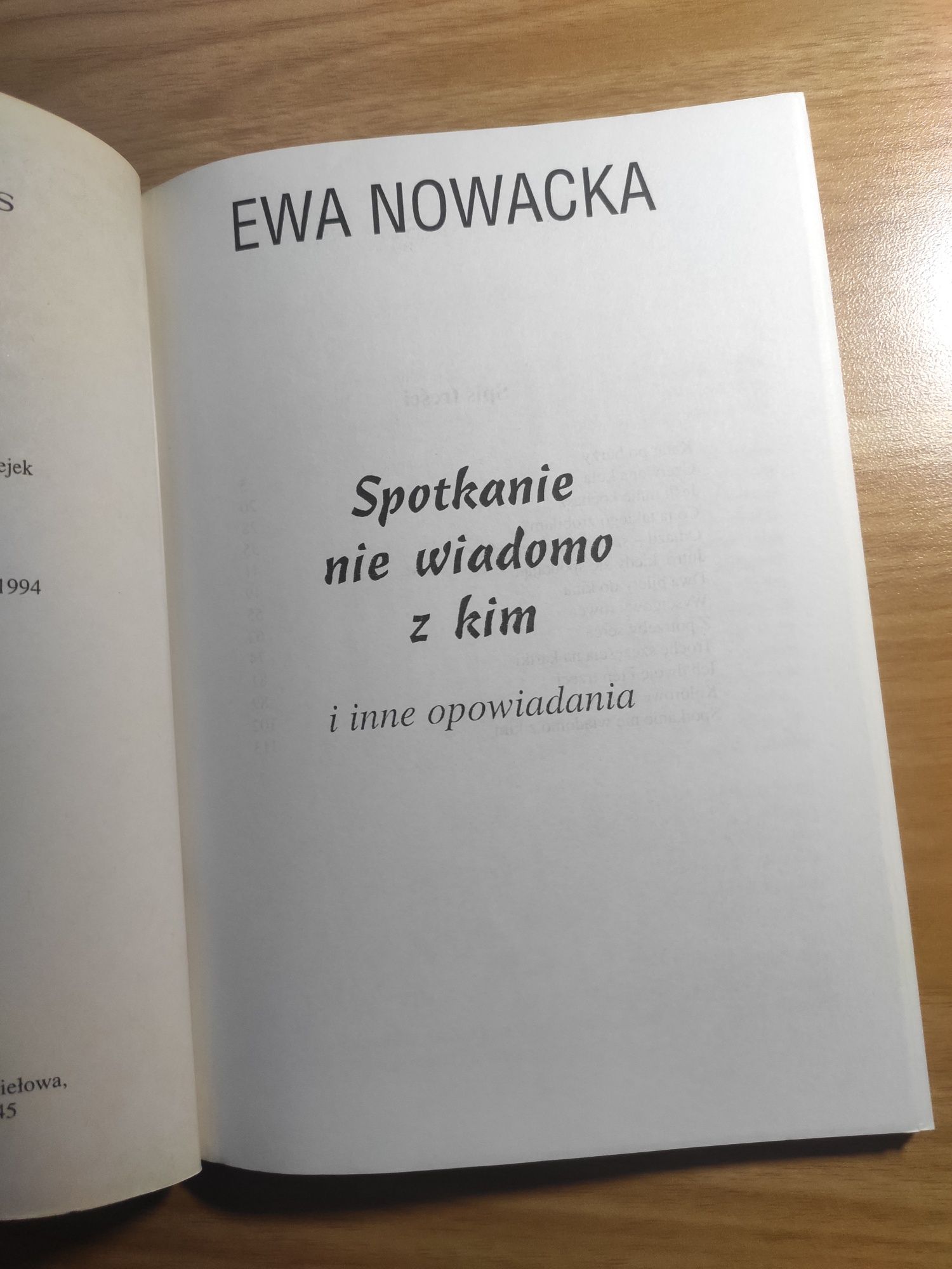 Spotkanie nie wiadomo z kim - Ewa Nowacka