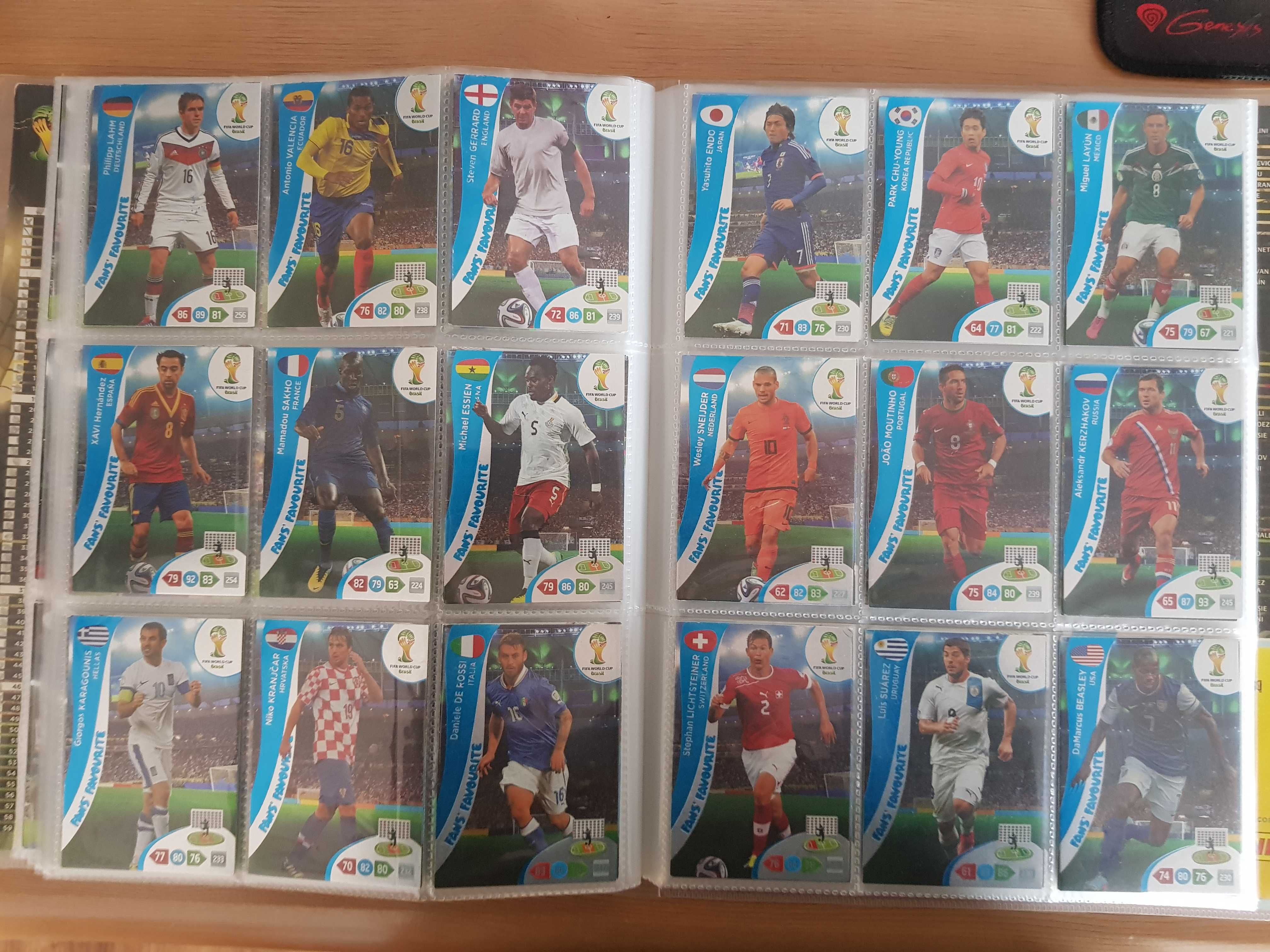 komplet kolekcjonerski kart piłkarskich panini fifa world cup 2014