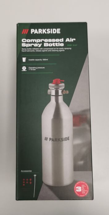 Butelka ze sprężonym powietrzem Parkside PDSF 10 A1