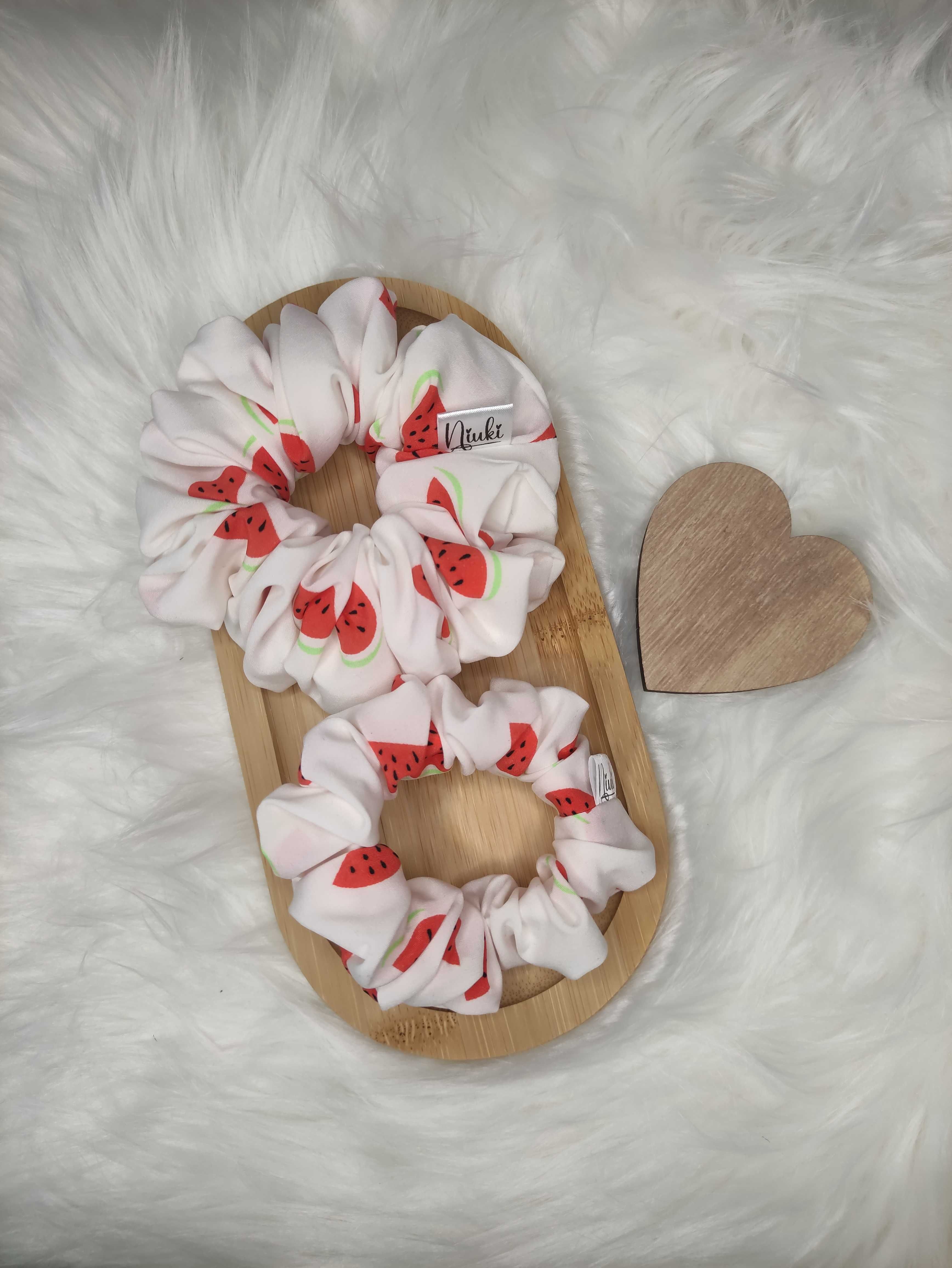 Scrunchie Watermelon M, ozdobna gumka do włosów
