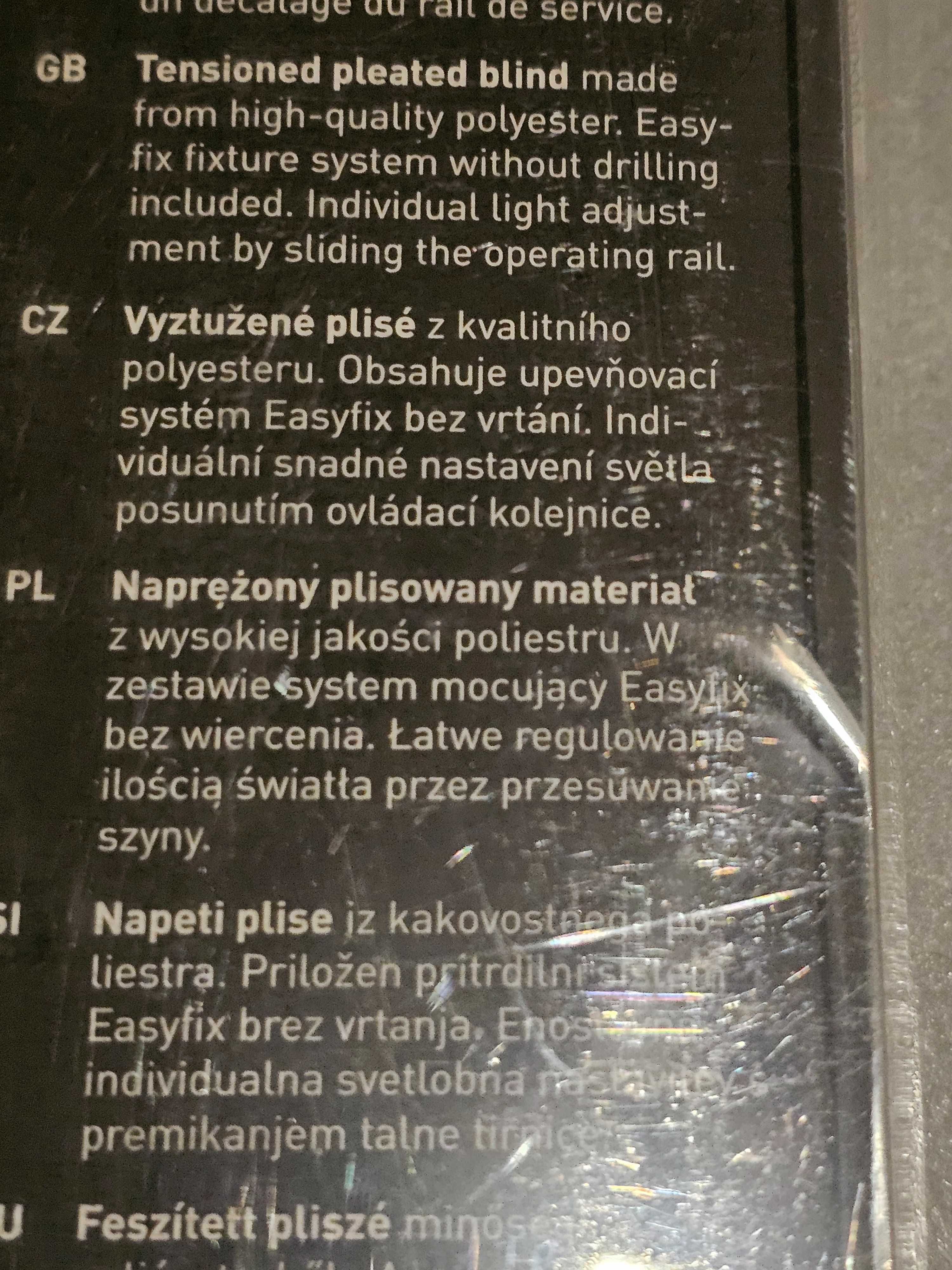 Rolety plisowane