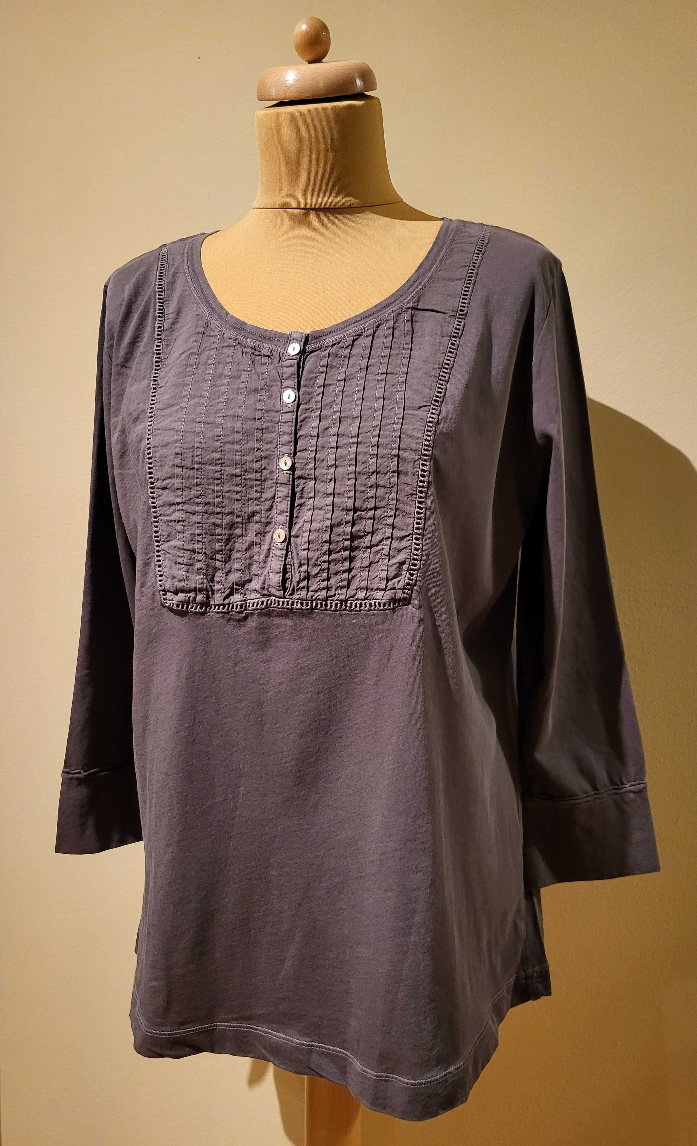 Bluzka typu T-shirt H&M – brązowy/brunatny - nowa