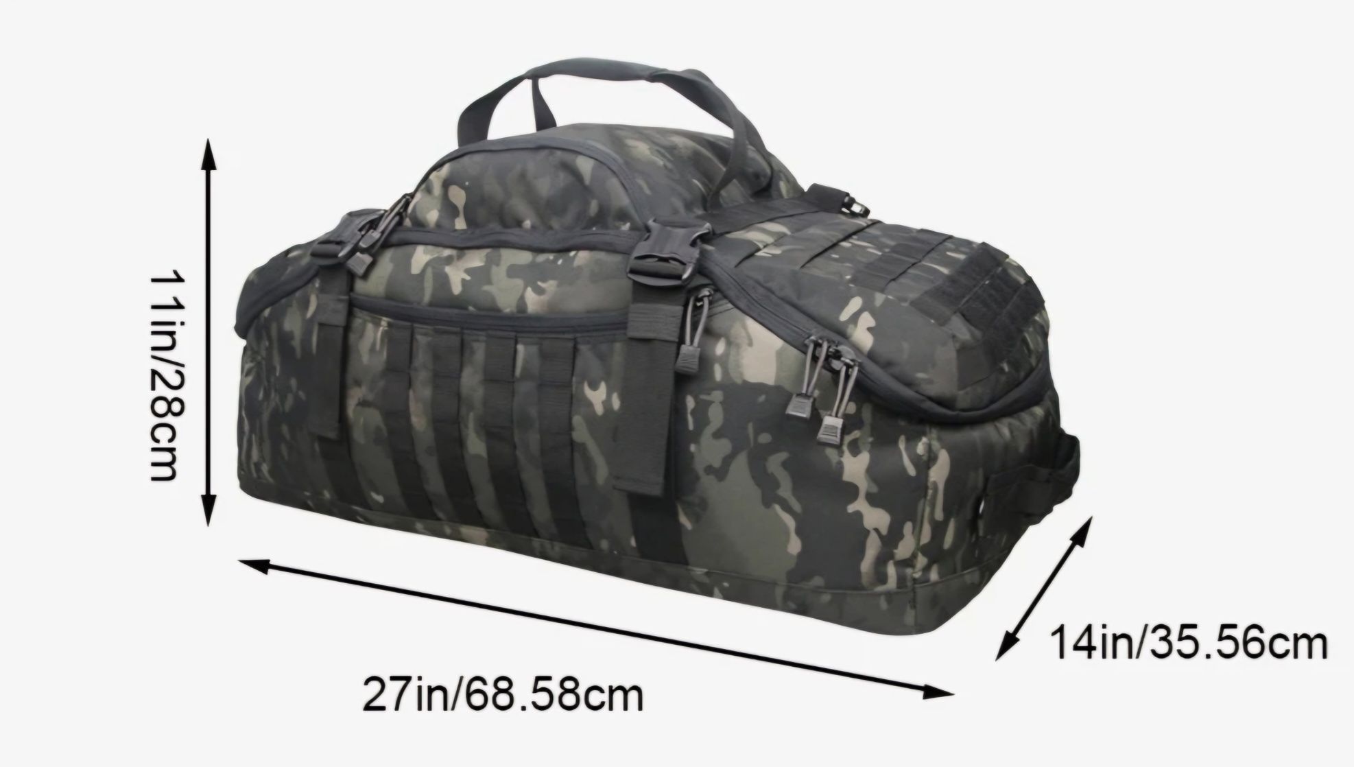 Сумка-рюкзак баул 80 л multicam black