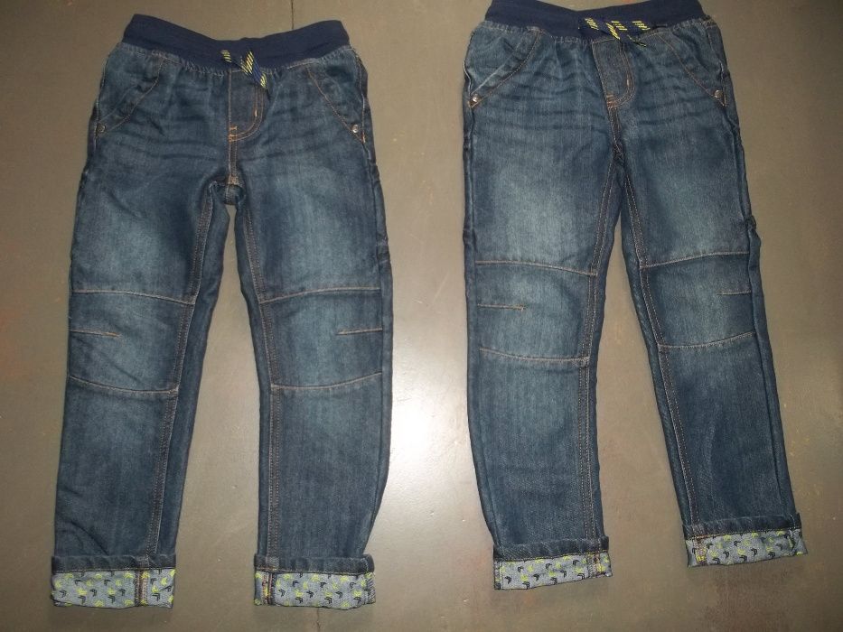 Nowe spodnie dla BLIŹNIAKÓW dwie identyczne pary spodni rozmiar 122