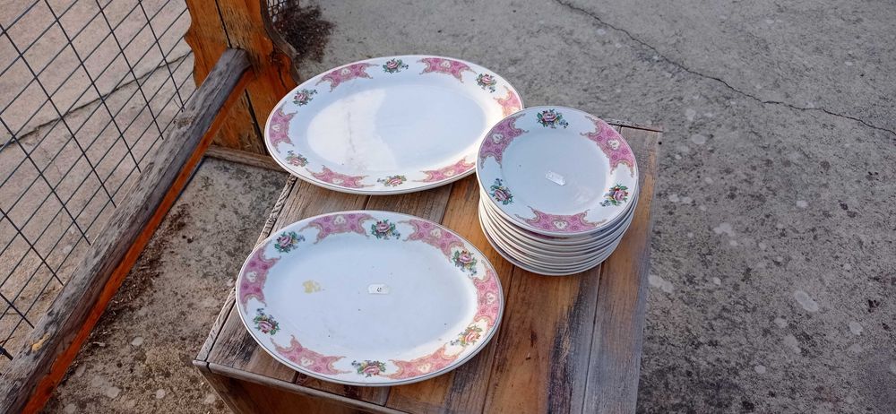 conjunto de chá vista alegre, conjunto de pratos