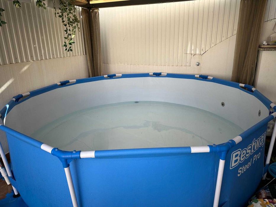Piscina Bestway 3,05x0,76 com Clorador de sal, e filtro de Cartucho
