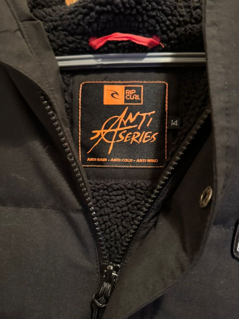 Casaco com Capuz Rip Curl Preto Inverno 14 Anos