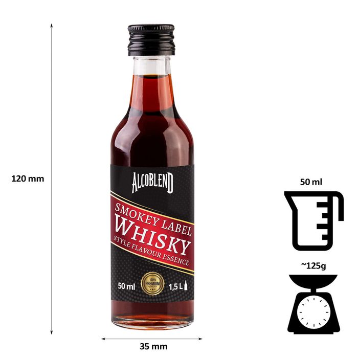 Zaprawka - esencja do alkoholu ALCOBLEND - Smokey Label Whisky - 50 ml