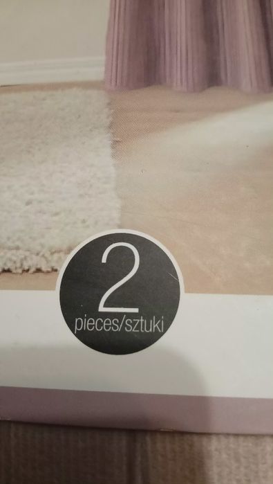 2 zasłony welurowe na przelotkach 135x250